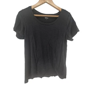 Quince T-shirt Tee Womens Large Black Short Sleeve Crew Neck Casual Outdoor Logo - Picture 1 of 3