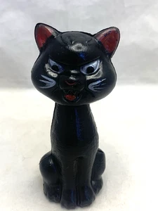 Contenedor de dulces vintage de Halloween para gato negro R.L. Albert & Sons Hong Kong 1960 - Imagen 1 de 10