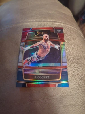 2022 Ricochet Panini Select WWE Concourse Red & Blue Prizm #26 WWE Smackdown - Image 1 of 2