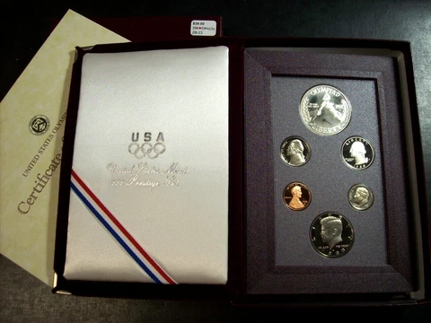 1988 U.S. Mint Prestige Proof Set w/ case, box & COA       SN4232 Cover