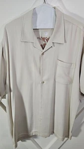 Tommy Bahama 100% Silk Grand Prix Embroidered XXL SS Mens Shirt # 4 - Picture 1 of 4