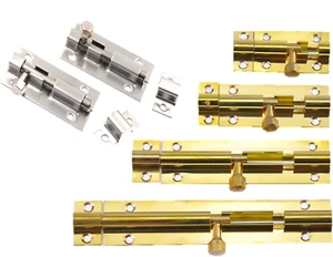 SLIDE BOLT Bathroom Toilet Shed Door Lock/Catch/Latch multi - sizes - Picture 1 of 21