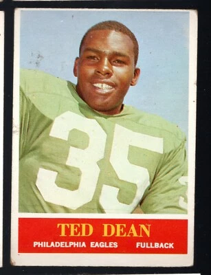 1964 Philadelphia #132 Ted Dean Philadelphia Eagles - Image 1 of 2