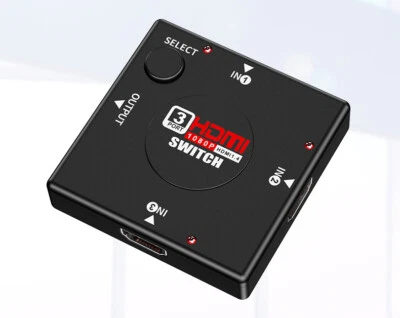 3 Port 1080P HDMI Switch Selector Switcher Splitter Hub for PS4 PS3 HDTV Xbox - Image 1 of 4