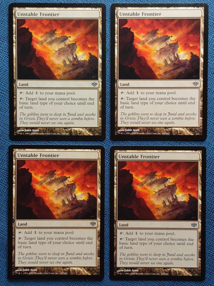 MTG 4x Unstable Frontier x4 LP Conflux Magic the Gathering Playset - Image 1 of 1