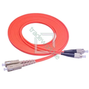 3M Fiber Patch Cord Jumper Cable MM Duplex Multimode Optic SC to FC for Network - Afbeelding 1 van 1