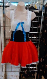 Sexy rot-weißes Minikleid Kostüm für Damen - Größe M - Bild 1 von 1