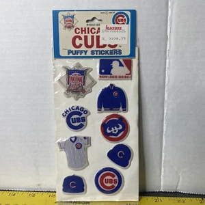 1980 Chicago Cubs Puffy Stickers Factory Sealed Kaybee Pack MLB Imperial Toy - Picture 1 of 8