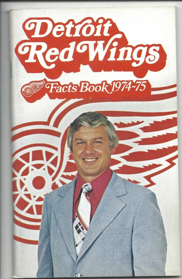 1974-75 Detroit Red Wings hockey Media Guide Facts Book - Image 1 of 1