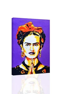 Frida Kahlo Pop X - LEINWAND ODER DRUCK WANDBILD - Bild 1 von 3