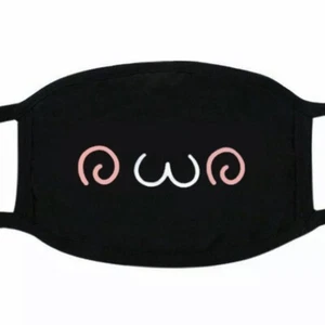 Cute Kawaii Shy Chibi Dizziness Melon Blushing Cheek Face Mask Cover New - Picture 1 of 2