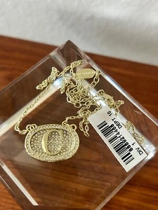 Heidi Daus INITIAL REACTION 18" Pavé Drop Necklace "C" NWT - Picture 1 of 4