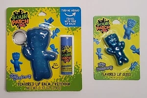 Taste Beauty SOUR PATCH KIDS Blue Raspberry Lip Gloss & Balm + Keychain Set - Picture 1 of 2