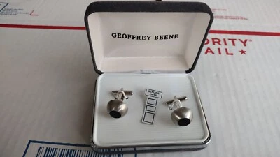 Gemelos formales con clase de ónix negro genuino todavía en caja de regalo gemelos  Foto 1 de 4