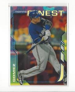 2014 Finest Red Refractor #14 Carlos Gomez Brewers /25 