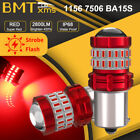 2Pcs 1156 7506 For Mercedes-Benz Led Strobe Flashing Brake Tail Light Bulbs
