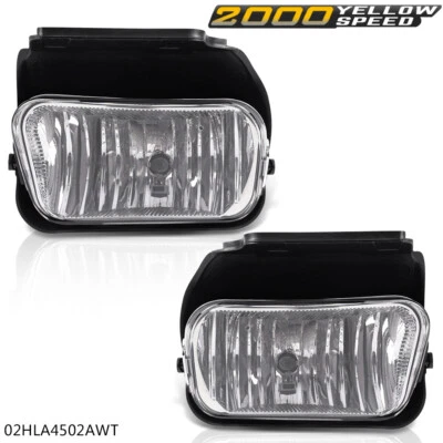 Fit For 2003-2006 Chevy Silverado Avalanche Bumper Fog Lights Lamps Left+Right  - Image 1 of 4