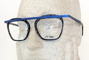 Jf Rey Glasses Frame JF1444 2520 48-15 143 Stainless Blue Gold Mosaic Pearl S-M - Picture 1 of 17