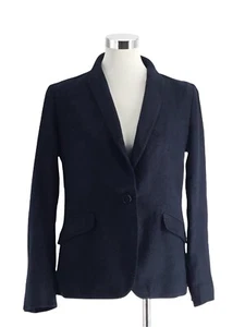 Massimo Dutti Damen Langarm Jacke Blau Gr 42 V Ausschnitt Blau - Bild 1 von 8