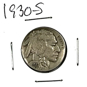1930-S Buffalo Nickel : Extra Fine + - Picture 1 of 2