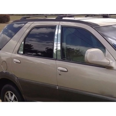 Borde de poste de pilar de acero inoxidable 6p para Buick Rendezvous 2002-2008 de Luxury FX Foto 1 de 4