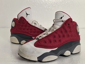 Nike Air Jordan 13 Retro PS Sneakers Gym Red Flint Grey 414575-600 Kids Sz 13C - Picture 1 of 8