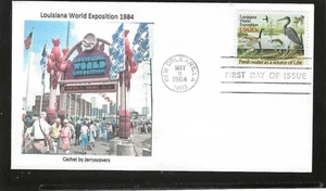 LOUISIANA WORLD EXPOSITION FDC 1984 NEW ORLEANS, LA JERRY'S COVERS 1 of 1 - Picture 1 of 1