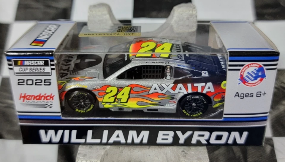 William Byron #24 Axalta THROWBACK 2025 Chevrolet In Scala 1:64 C242565AXTWB - Immagine 1 di 4