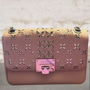 MICHAEL Michael Kors NWT Tina Pink Blossom Studded Crossbody Bag - Picture 1 of 8