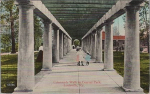 Central Park Colonnade Walk Louisville Kentucky KY postcard MP11 - Picture 1 of 2