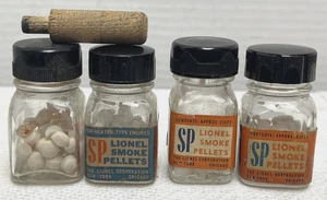 LOTE DE 4 CONTENEDORES DE PELLETS DE HUMO ORIGINALES LIONEL - Imagen 1 de 7