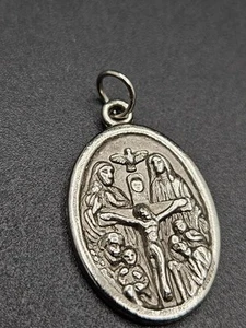 Medalla religiosa vintage católica llama sacerdote - Imagen 1 de 3