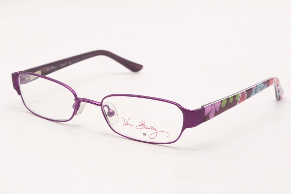 NUEVAS GAFAS VERA BRADLEY FLUTTERBY (FBY) PÚRPURA AUTÉNTICO DISEÑADOR 46-16 Foto 1 de 4