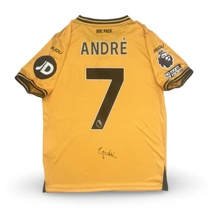 Signed André Wolverhampton Wanderers “WOLVES” Football Shirt 24/25 PROOF/COA - Picture 1 of 3