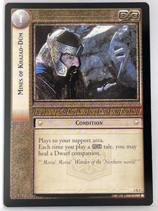 LORD OF THE RINGS TCG REALMS OF THE ELF LORDS RARE 3R3 MINES OF KHAZAD-DUM ex - Picture 1 of 1