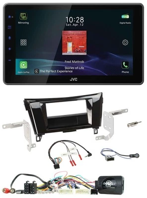 JVC DAB Lenkrad Bluetooth USB Autoradio für Nissan Qashqai X-Trail 14-17 24 Pin - Bild 1 von 4