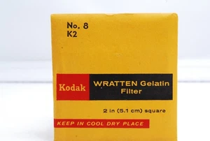 [Sin usar] Filtro amarillo Kodak Wratten No.8 K2 cuadrado de 2 pulgadas (5,1 cm) de JAPÓN - Imagen 1 de 14