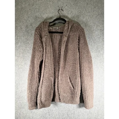 Sudadera con Capucha Barefoot Dream CozyChic Cremallera Completa Taupe Talla S Gran Tamaño Ultra Suave Salón Foto 1 de 4