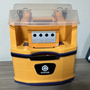 Nintendo GameCube Orange w/ 2 Controllers, AV & Power Cables Used - Picture 1 of 10