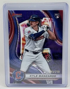 2024 Bowman's Best Kyle Manzardo Purple Mojo Refractor /250 (RC) Guardians #22 - Bild 1 von 2