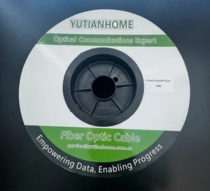 500ft/150m LC to LC Armored Outdoor Fiber Optic Cable Duplex Single Mode TPU OS2 - Afbeelding 1 van 3