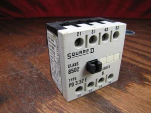 Square D Auxiliary aux Class # 8502 Type P 3.33 - Picture 1 of 1