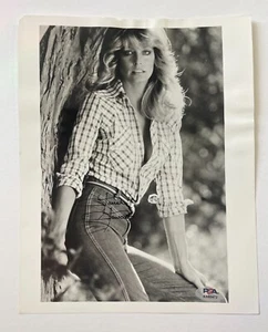 FOTO 8X10 FIRMADA POR FARRAH FAWCETT SATURNO 3 LOGANS RUN CERTIFICADO DE AUTENTICIDAD PSA - Imagen 1 de 2