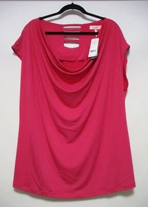 NEW WITH TAGS MILLERS SIZE 20 HOT PINK TOP, COWL NECK, BLING ON BACK - Picture 1 of 11
