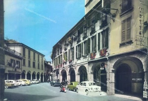 n70 cartolina abbiategrasso piazza marconi palazzo comunale provincia di milano - Picture 1 of 2