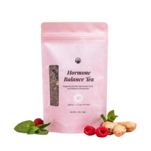 Hormon Balance Tee für Frauen, Bio Kräutertee mit roten Himbeerblättern, Tulsi - Bild 1 von 5