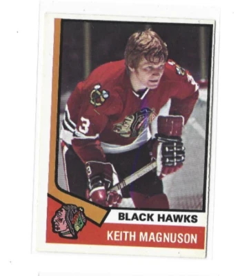 1974-75 O-Pee-Chee #75 Keith Magnuson EX - Image 1 of 2
