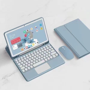 Wireless With touchpad keyboard mouse suit Rechargeable Portable for PC ipad Mac - Picture 1 of 10