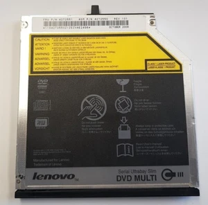 Lenovo Thinkpad T400 T410 W500 T500 SATA DVD+RW, 42T2551 serial Ultrabay Slim - Bild 1 von 2
