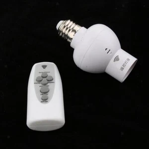 Dimmable Wireless Remote Control Bulb Holder Socket E27 On/Off Switch - Picture 1 of 5